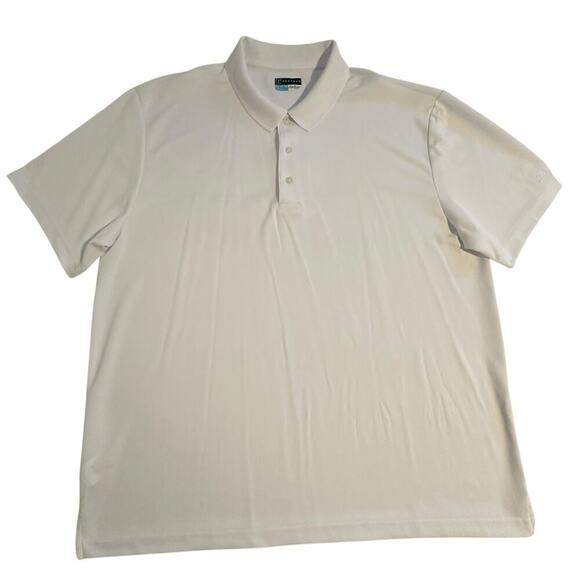 NWOT PGA Tour Airflux Short Sleeve Polo Shirt White XXL - Picture 1 of 7